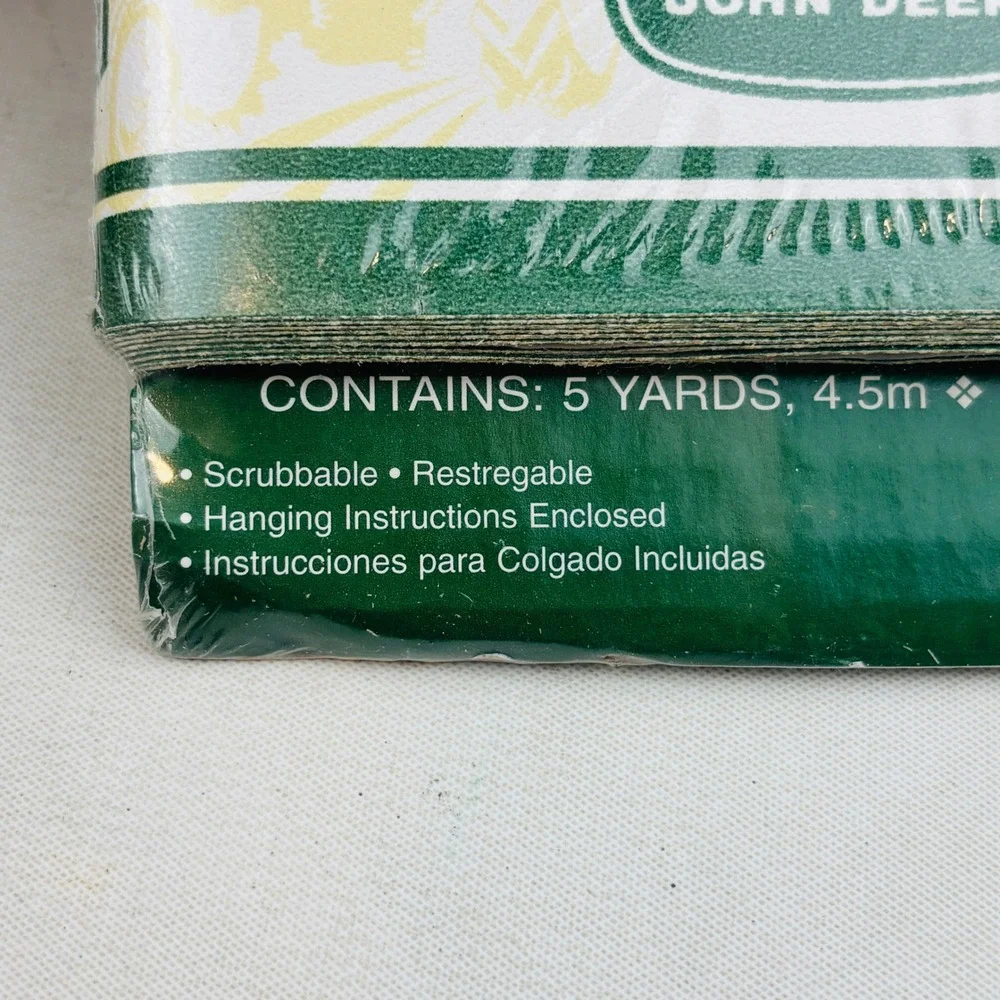 John Deere Vintage Tractor Wallpaper Border Lot of 2 Self-Adhesive 5 Yds Springs